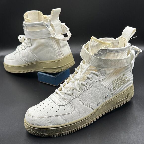Nike SF Air Force 1 Mid 'Olive Ivory' - Picture 6 of 11